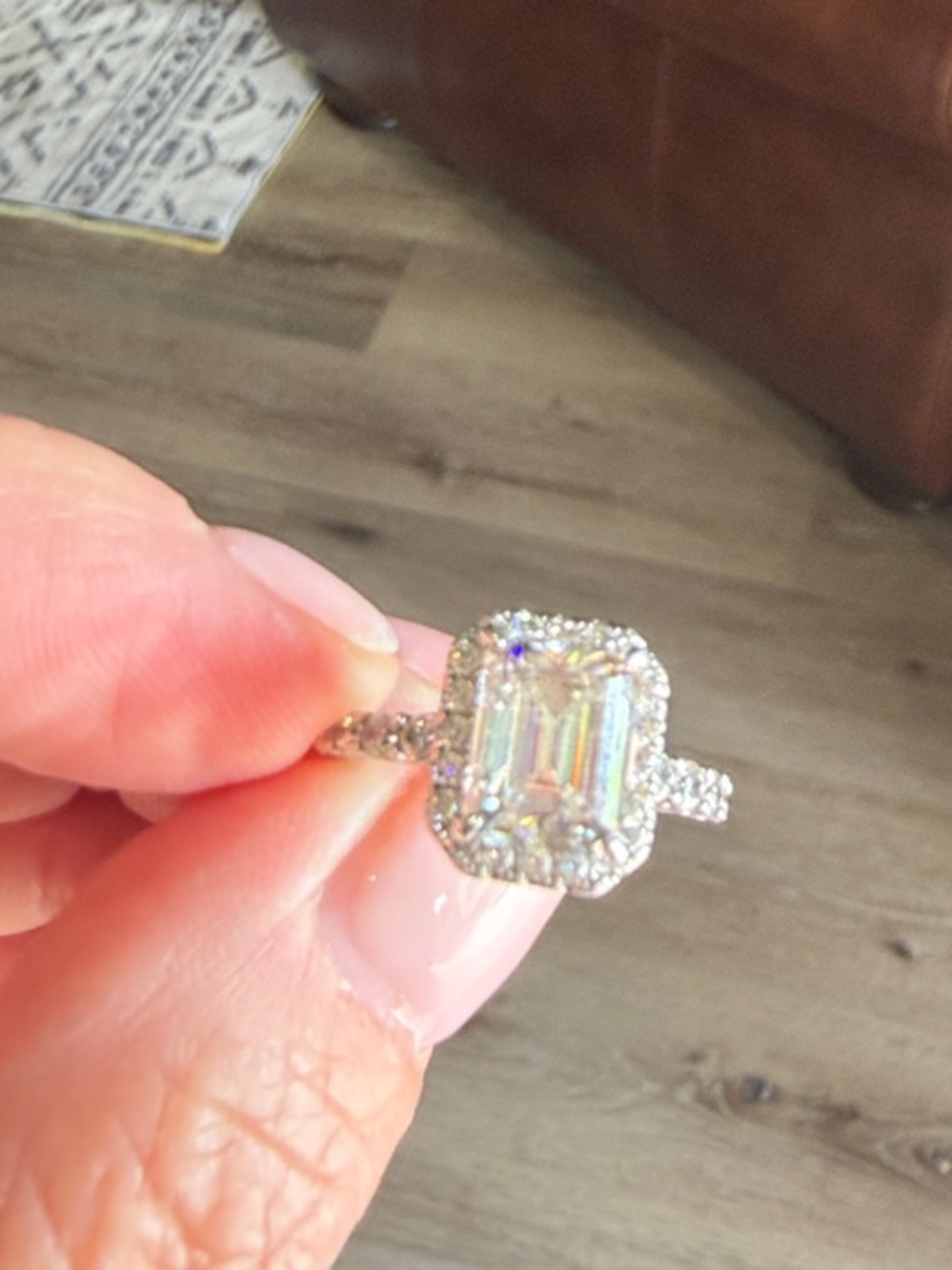 2 carat moissanite ring sz. 7